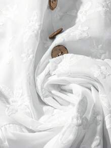 Linhara Plus Size Women Casual Elegant & Versatile Blouse - White - View 4