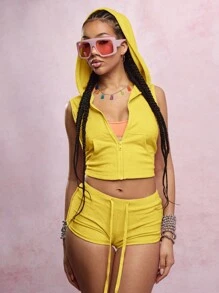 SUMWON WOMEN Pantaloni scurți de alergare din material terry, lenjerie de casă, pantaloni scurți micro, îmbrăcăminte de plajă, vară și primăvară, îmbrăcăminte de plajă, festival