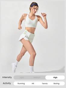 GLOWMODE Shorts para correr de 2.5" VitalSwift Pocket Max de secado rápido y ultraligeros, con estilo de canguro, múltiples bolsillos, cintura alta, cordón ajustable en la cintura, con ropa interior integrada anti-olor para entrenamiento y ejercicio
