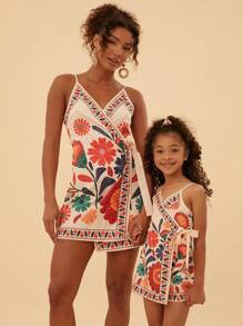 Travachic Women's Summer Boho Dress Floral Print Wrap With Knot Sleeveless Casual Dress Summer Dresses For Women Sun Dresses Beachwear Summer Dresses For Women Summer Dress Beach Outfits For Woman Summer Dress Rave Outfits Festival Vacation Outfits Woman Nashville Outfits Easter Dress Summer Dresses Spring Dresses For Women Mommy And Me Matching Outfits (Sold Separately)