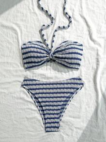 Swim Mod Bộ đồ bơi bikini sọc - Nhiều màu - Xem 5