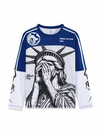 Manfinity EMRG Men's Long Sleeve T-Shirt, Casual & Fashionable For Everyday Wear, Fall