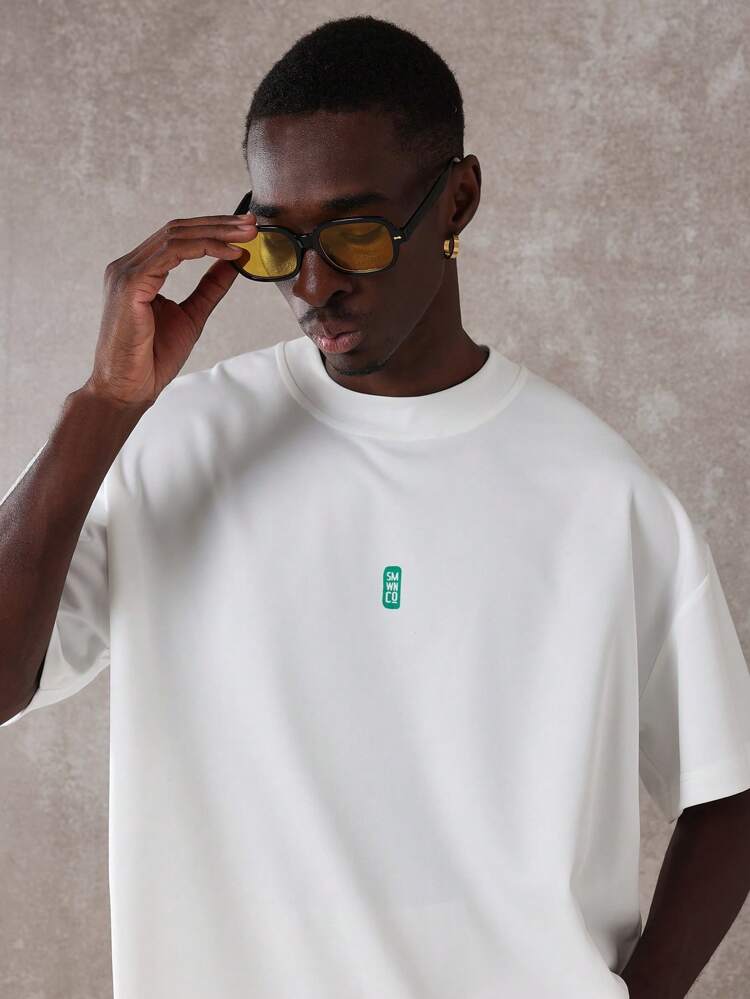 Orange Juice Mason Jar Print Boxy Fit Tee