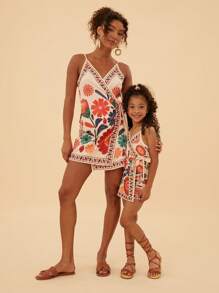 Travachic Women's Summer Boho Dress Floral Print Wrap With Knot Sleeveless Casual Dress Summer Dresses For Women Sun Dresses Beachwear Summer Dresses For Women Summer Dress Beach Outfits For Woman Summer Dress Rave Outfits Festival Vacation Outfits Woman Nashville Outfits Easter Dress Summer Dresses Spring Dresses For Women Mommy And Me Matching Outfits (Sold Separately)