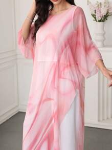 SHEIN Najma Women Two Pieces Outfits For Daily Wear - Multicolor - View 3