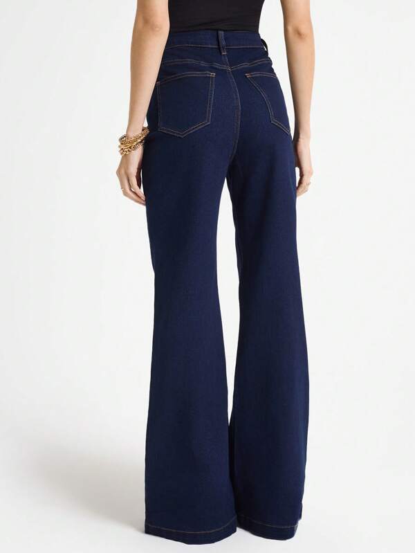 Daynim Women's Commuting Casual Original Cow Flared Jeans
