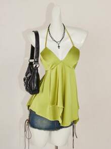 SHEIN ICON 宽松下摆吊带背心，夏季时尚