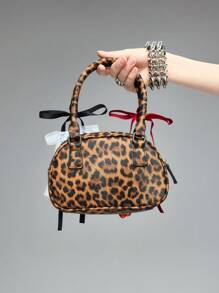 ROMWE Túi xách mini đính nơ ngọc trai phong cách ballet dễ thương cho nữ - Nhiều màu - Xem 6