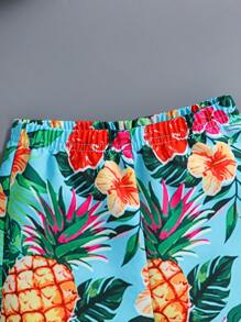 2pcs Toddler Infant Baby Boys Vacation Green Tropical Plant Pattern Short Sleeve ShirtElastic Waist Shorts Set, Kid Clothes. Toddler Clothes, Toddler Shirt, Toddler Short ,Baby Set, 6M-3T Toddler Boy Vacation Clothes Baby Boys Clothing Vacation Toddler Boys Vacation Outfits Toddler Boy Beach Clothes Baby Boy Hawaiian Shirt
