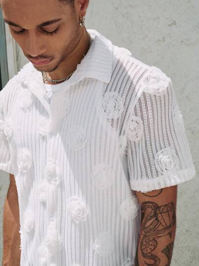 Street Life Chemise de resort décontractée pour hommes, convenant pour le printemps/l'été