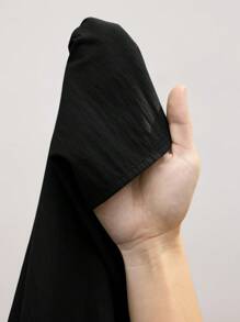 Maija Women's Black Dress With Oversized Ruffle Skirt, Horizontal Split Design, Modern Casual Resort Style, Comfortable Round Neck, Full Body Horizontal Split Splicing Double-Layer Ruffle Maxi Dress, Sleeveless Beach Vacation Outfit, Boho Beach Dress With Dramatic Maxi Skirt, Elegant Women's Casual Maxi Dress Modern Urban Casual Fashion Business Casual Women's Office Wear Low-Key Old Money Style Effortless Temperament High-End Urban Commuting High-Quality Airport Women's Wear High-End Material - Black - View 9