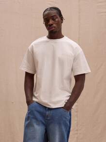 Musero Slogan T-Shirt Spring, Summer, Streetstyle - White - View 1