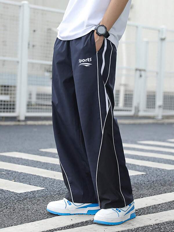 SHEIN Bunte Sport-Lässig Hose für Teenager Jungs, geeignet für Pendeln, Schule, Alltag, Urlaub, Sport, Festivals, passend für Herbst, Frühling, Sommer und Winterzeit