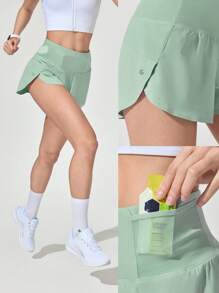 GLOWMODE Pantalones cortos para correr de 2.5 pulgadas VitalSwift Pocket Max de secado rápido y ultraligeros, con cintura alta, cintura ajustable con cordón, múltiples bolsillos y ropa interior incorporada con tratamiento antiolor para entrenamiento y ejercicio