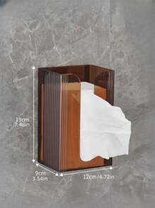 壁挂式纸巾架适用于浴室厨房无需钻孔粘性悬挂式整理器面巾纸餐巾纸节省空间 - 彩色 - 查看 3