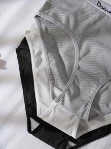 Set de 3 piezas de ropa interior deportiva básica para adolescentes