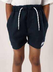 SUMWON Jugendliche Shorts aus Leinenoptik mit Zugband, Premium Sommer Athletik Sport Spielplatz Lässig Komfort Gummibund Jungen Schuluniform Urlaubs Freizeitkleidung