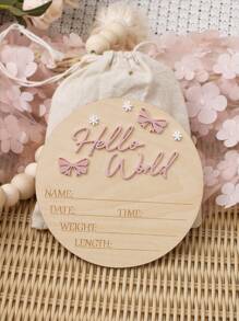 SHEIN Newborn Photography Keepsake Set - Pink - View 8