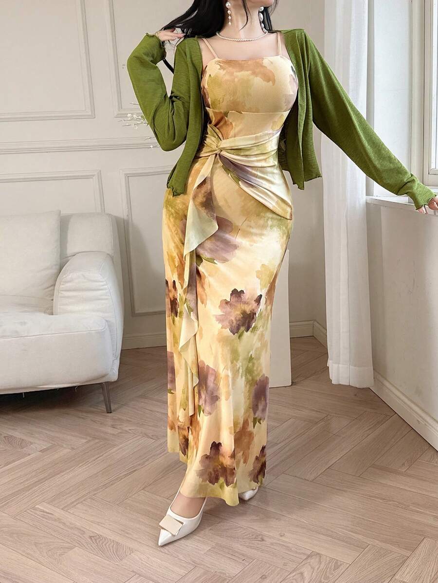 女士日常两件套服装 - 彩色 - 查看 1