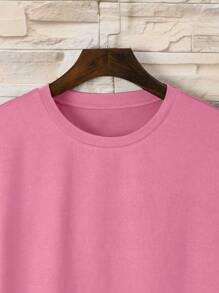 Manfinity Dauomo Homme T-shirt Unicolore Col Rond