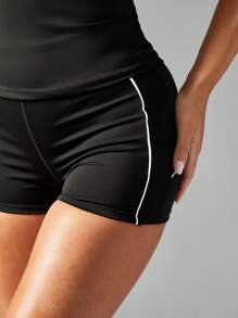 MISSGUIDED Athletic Performance High Rise Sports Shorts Gym Workout Running Training Compression Moisture Wicking Fitness Exercise Active Wear