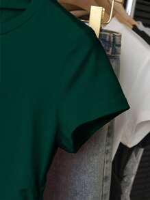 INAWLY Women Plus Size Casual Simple Versatile Short Sleeve T-Shirt Top