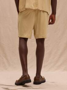 Musero Satin Drawstring Detail Shorts Spring, Summer, Holiday - Yellow - View 4