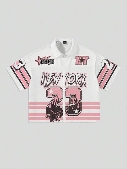 Camicia sportiva ampia e spaziosa da uomo, con tessuto in rete e inserti in materiale lucido