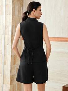 Gloray Women Two Pieces Outfits For Daily Wear - Black - View 2