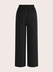 Poéselle Pantalones sueltos y casuales de algodón y lino con bolsillos de corte y amarrarlos al frente, multipieza, casuales, cómodos y transpirables, apropiados para el uso diario, ir de vacaciones