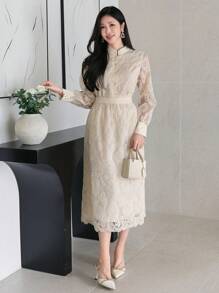DAZY Women Two Pieces Outfits For Daily Wear,Fall Women Clothes - Apricot - View 5
