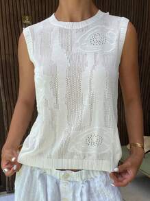 Livesso 女式夏季无袖针织背心毛衣背心