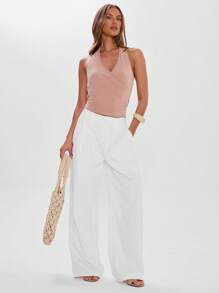 MUSERA 裹身式露背修身背心春夏可爱度假 90 年代优雅 Y2K 性感