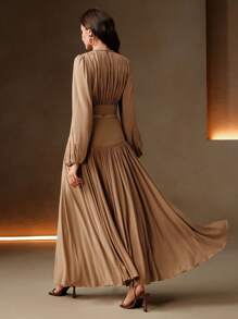 Anewsta Women Two Pieces Outfits For Daily Wear - Khaki - View 7