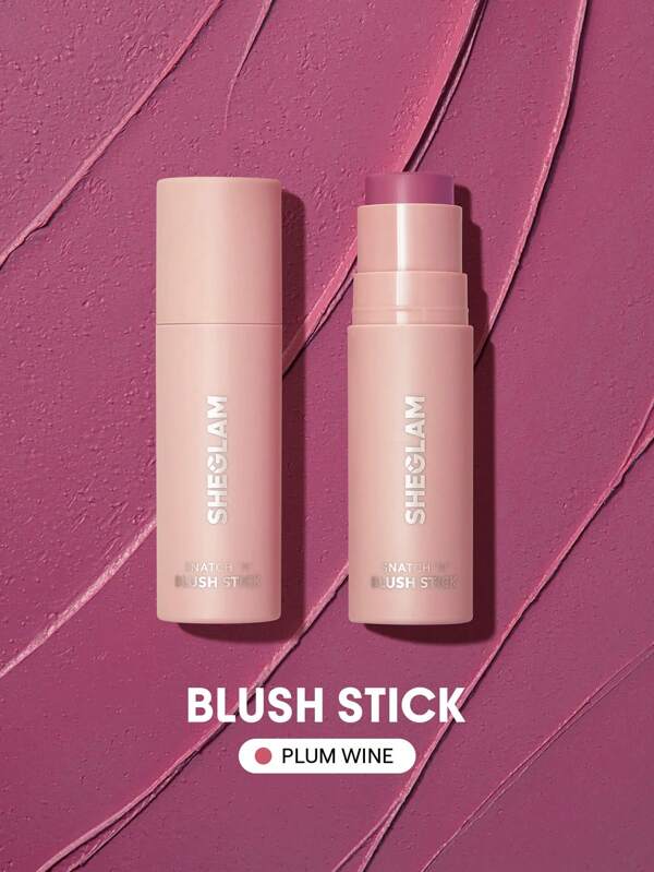 SHEGLAM Snatch 'N' Blush Stick-Plum Wine Cream Blush Waterproof Long Lasting High Pigment Non-Fading Non-Greasy Glowing Lasting Women Beauty Makeup Christmas Party Blush Graduation Birthday Holiday Summer Fall Autumn Y2K Fancy Fashion Women Makeup Cosmetic Party Beach Travel Camping Outdoors School Campus Trip Festivals Decor Gift Present Rose Girl Cosplay Best Color Charm Vibe