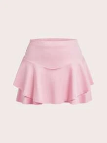 SHEIN EZwear 3pcs/Set Women Casual Ruffled Hem Shorts Set, Summer - Multicolor - View 5