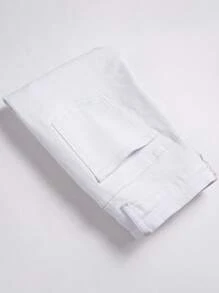 Manfinity LEGND Men's Ripped All-Over Print Pocket Skinny Fit Jeans - Multicolor - View 4