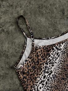 INAWLY Women's Leopard Print Camisole, Fashionable For Summer - Multicolor - View 5