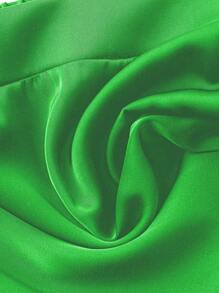 SHEIN Unity Falda A-Line sencilla de unicolor para mujer de talla grande - Verde - Ver 4