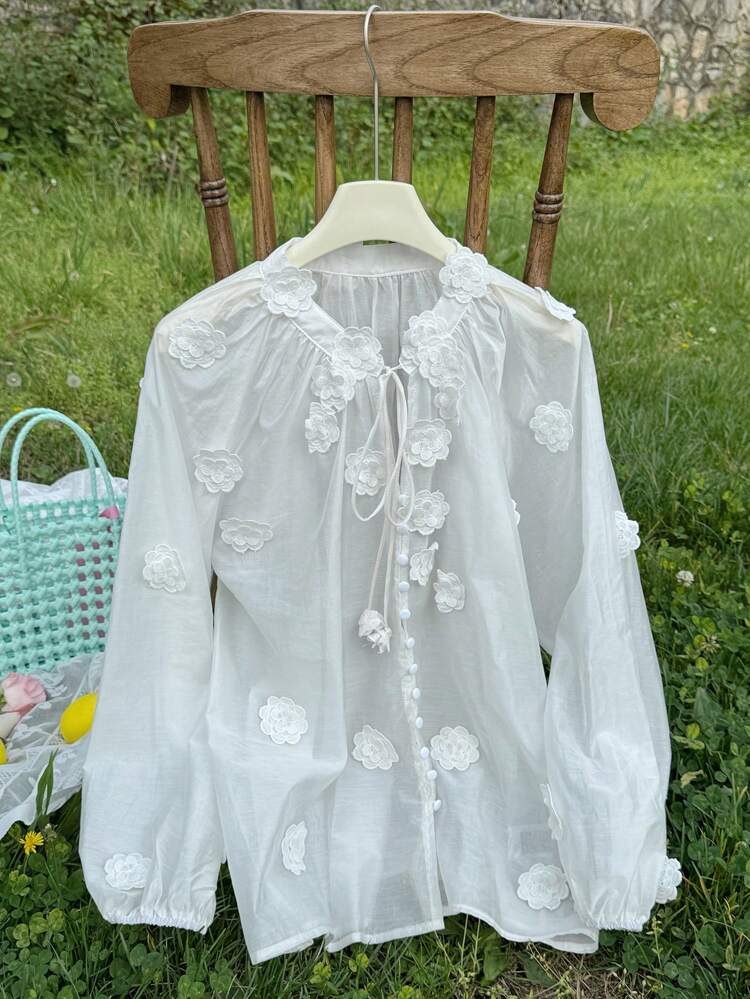 Women's Vacation Style Floral Print Long Sleeve Shirt,Fall Women Clothes