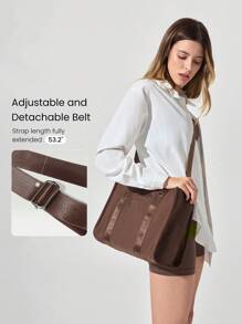 16L Ready Or Not Adjustable Strap Crossbody Square Tote Bag Daily Casual Leisure Wear