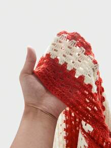 EASEVO Plus Size Men's Casual Loose Fit Short Sleeve Open Front Knit Red Fall Sweater, Fashion Daily Wear Young Style, Winter