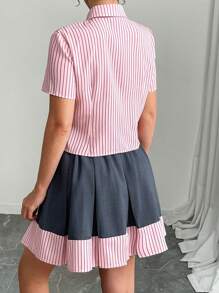 Women Two Pieces Outfits For Daily Wear - Pink - View 2