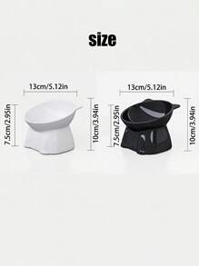 Pet Bowl For Cat & Dog, Plastic Tilted Food Bowl & Water Bowl - Non-Slip Pet Feeding Bowl For Small Medium Pets, Easy To Clean, Durable Pet Bowl