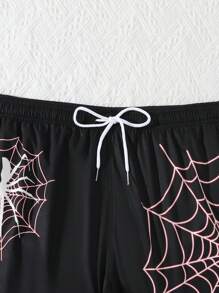 Pantalones cortos de playa estampados con bloques de color para hombres, para el verano, estilo hawaiano