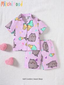 Baby Purple,Summer,Family Matching Girls Clothes - Purple - View 2