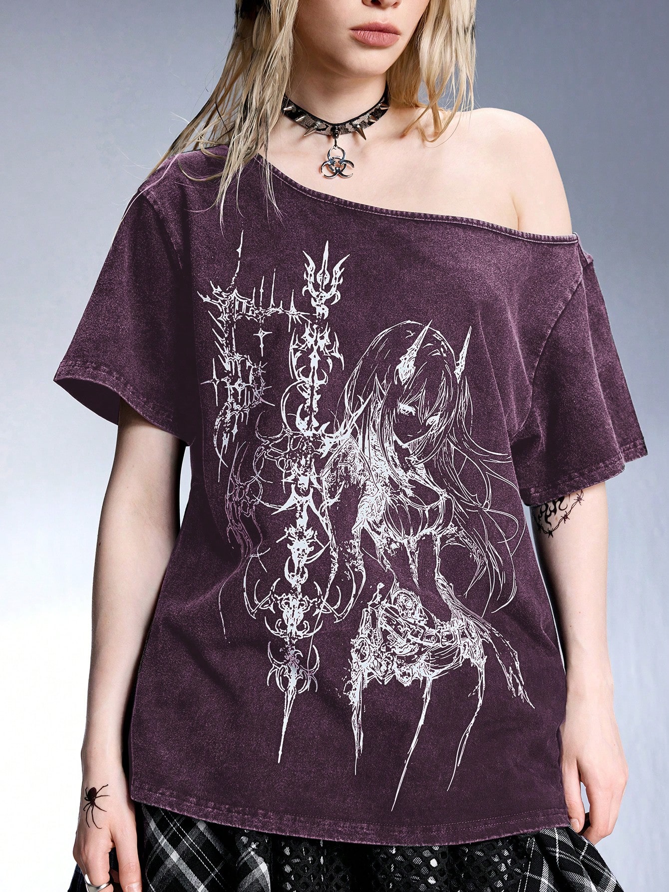 【ariadnaw】 Distressed punk short top Distressed punk short top【s0000010048】 – SCULTURE（エス