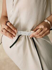 Boho Mama 2pcs/Set Maternity BOHO Summer Vacation Clothes Maternity 2 Pieces Set - Apricot - View 4