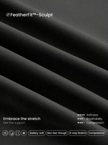 GLOWMODE 21" FeatherFit™-Sculpt Tummy Control On The Run Insta-Cinch Y-Shaped Butt Workout Leggings With Side Pockets Medium Impact Workout Jogging Gym Training