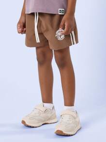 SUMWON Kids Summer Palm Tree Co-Ord Set Short Sleeve T-Shirt Athletic Shorts Casual Beach Surf Vacation Holiday Playwear Set